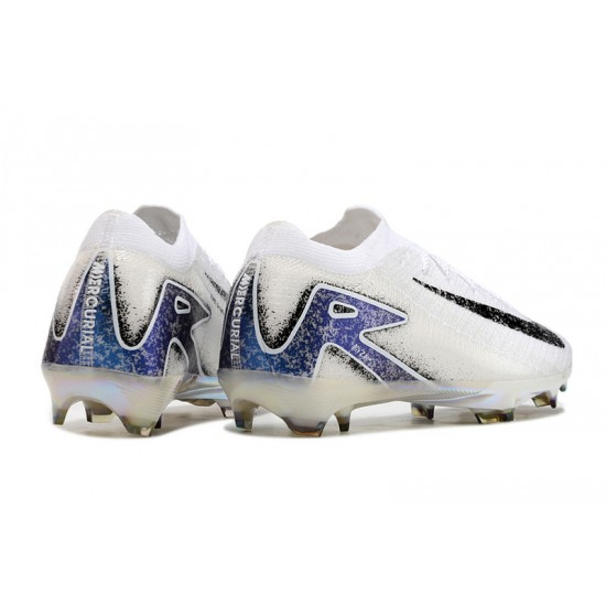 Women/Men Nike Mercurial Vapor 16 Elite FG White and Blue Football Boots