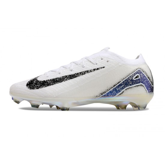 Women/Men Nike Mercurial Vapor 16 Elite FG White and Blue Football Boots