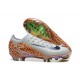 Women/Men Nike Mercurial Vapor 16 Elite FG White and Orange Football Boots