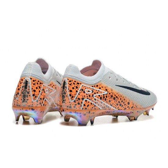 Women/Men Nike Mercurial Vapor 16 Elite FG White and Orange Football Boots