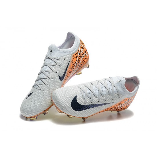 Women/Men Nike Mercurial Vapor 16 Elite FG White and Orange Football Boots