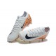 Women/Men Nike Mercurial Vapor 16 Elite FG White and Orange Football Boots