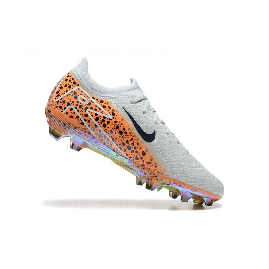 Women/Men Nike Mercurial Vapor 16 Elite FG White and Orange Football Boots