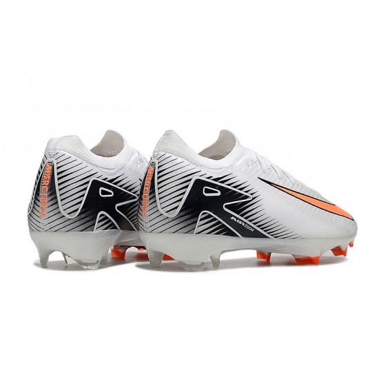 Women/Men Nike Mercurial Vapor 16 Elite FG White and Orange Football Boots