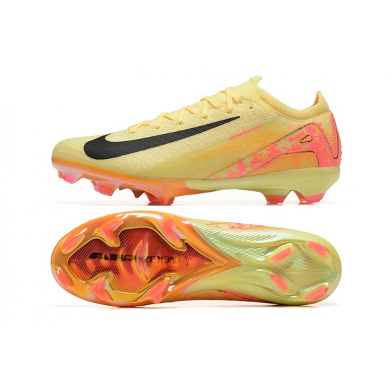 Women/Men Nike Mercurial Vapor 16 Elite FG Yellow and Black Football Boots