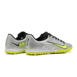 Nike Air Zoom Mercurial Vapor XV Academy TF Silver Green Yellow Men Low Football Boots