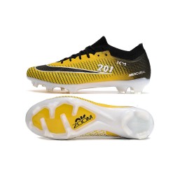 Nike Air Zoom Mercurial Vapor XV Elite FG Low Black White Yellow Women/Men Football Boots