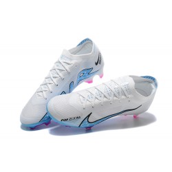 Nike Air Zoom Mercurial Vapor XV Elite FG White Blue Pink Men Low Football Boots