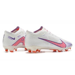 Nike Air Zoom Mercurial Vapor XV Elite FG White Purple Orange Men Low Football Boots