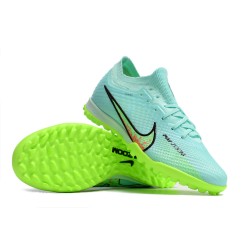 Nike Air Zoom Mercurial Vapor XV Elite TF Mid Turqoise Green Women/Men Football Boots