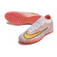 Nike Air Zoom Mercurial Vapor XV Elite TF Mid White Pink Yellow Women/Men Football Boots