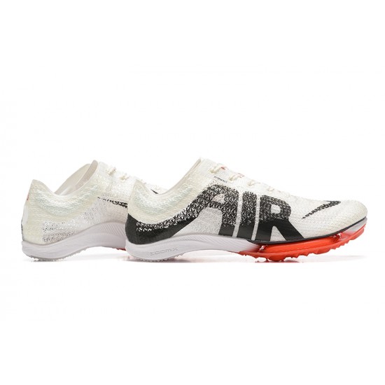 Nike Air Zoom Victory White Black Red Track Field Spikes Men Low Football Cleats