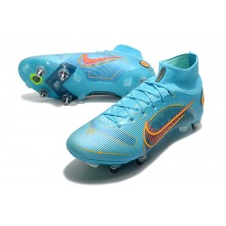 Nike Mercurial Superfiy VIII Elite SG PRO Anti Clog High Blue Men Football Boots