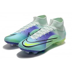 Nike Mercurial Superfly 8 Elite FG High Turqoise Purple Men Football Boots