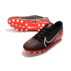 Nike Mercurial Vapor 13 Academy AG-R Low Black Red Women/Men Football Boots