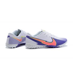 Nike Mercurial Vapor 13 Academy TF Purple Yellow White Low Men Football Boots