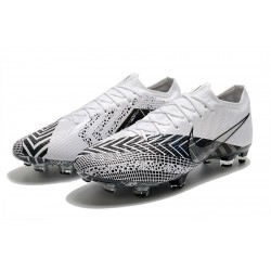 Nike Mercurial Vapor 13 Elite FG Low White Black Men Football Boots