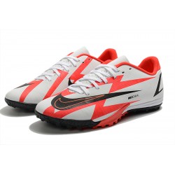 Nike Mercurial Vapor 14 Academy TF Low White Red Black Men Football Boots