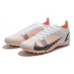 Nike Mercurial Vapor 14 Elite TF Low White Pink Black Men Football Boots