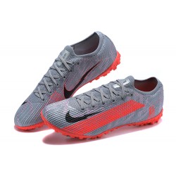 Nike Mercurial Vapor 13 Elite TF Black Gray Orange Low Men Football Boots