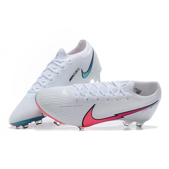 Nike Mercurial Vapor VII 13 Elite FG White Pink Blue Green Low Men Football Boots