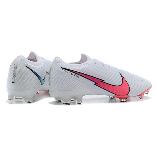 Nike Mercurial Vapor VII 13 Elite FG White Pink Blue Green Low Men Football Boots