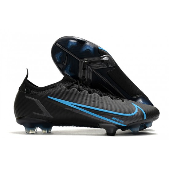 Nike Mercurial Vapor XIV Elite FG Low Black Blue Men Football Boots