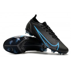 Nike Mercurial Vapor XIV Elite FG Low Black Blue Men Football Boots