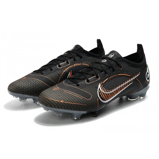 Nike Mercurial Vapor XIV Elite FG Low Sliever Black Brow Men Football Boots