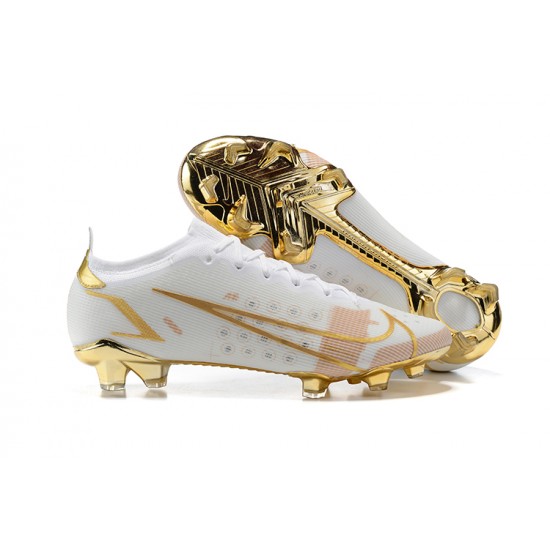 Nike Mercurial Vapor XIV Elite FG White Gold Low Men Football Boots