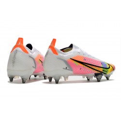 Nike Mercurial Vapor XIV Elite SG PRO Anti Clog Low White Pink Men Football Boots