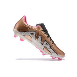 Nike Mercurial Vapor XV FG Gold Pink Black White Men Low Football Boots