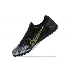 Nike Vapor 13 Pro TF Black Gold White Low Men Football Boots