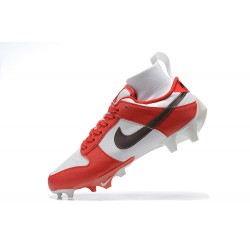 Nike Vapor Edge FG White Red Black Men High Football Cleats