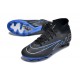 Nike Air Zoom Mercurial Superfly 9 Elite AG High Top Football Boots Black Blue White For Men