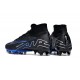 Nike Air Zoom Mercurial Superfly 9 Elite AG High Top Football Boots Black Blue White For Men 