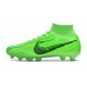 Nike Air Zoom Mercurial Superfly 9 Elite AG High Top Football Boots Green Black For Men