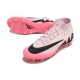 Nike Air Zoom Mercurial Superfly 9 Elite AG High Top Football Boots Pink White Black For Men 