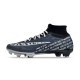 Nike Air Zoom Mercurial Superfly 9 Elite FG High Top Football Boots Deep Blue White For Men/Women