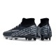 Nike Air Zoom Mercurial Superfly 9 Elite FG High Top Football Boots Deep Blue White For Men/Women