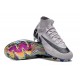 Nike Air Zoom Mercurial Superfly 9 Elite FG High Top Football Boots Grey Black For Men/Women