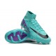 Nike Air Zoom Mercurial Superfly 9 Elite FG High Top Football Boots Ltblue Purple For Men/Women