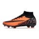 Nike Air Zoom Mercurial Superfly 9 Elite FG High Top Football Boots Orange Black For Men/Women