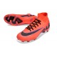 Nike Air Zoom Mercurial Superfly 9 Elite FG High Top Football Boots Red Black For Men/Women