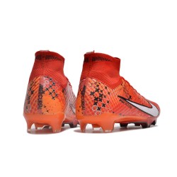 Nike Air Zoom Mercurial Superfly 9 Elite FG High Top Football Boots Red White For Men/Women