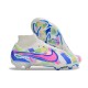 Nike Air Zoom Mercurial Superfly 9 Elite FG High Top Football Boots White Blue Pink For Men/Women