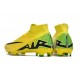 Nike Air Zoom Mercurial Superfly 9 Elite FG High Top Football Boots Yellow Black For Men/Women