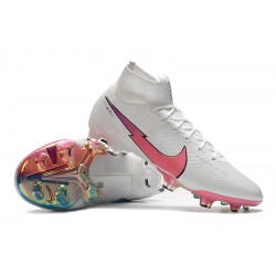 Nike Mercurial Superfly 7 Elite Korea FG White Peach Blue Football Boots