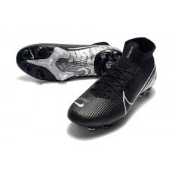 Nike Mercurial Superfly 7 Elite SE FG Black Silver Football Boots