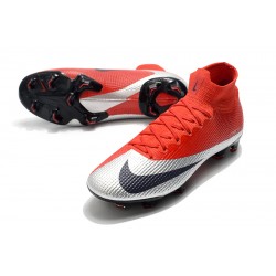 Nike Mercurial Superfly 7 Elite SE FG Deep Red Silver Black Football Boots